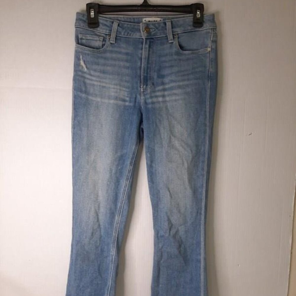 Paige Light Wash Cropped Frey Denim Jeans Pants Women's Size 27